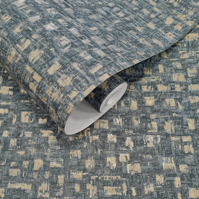 Dutch Wallcoverings Dutch Wallcoverings - FC Textura- Valora Blue - Vliesbehang - 10m x 53cm - 66193