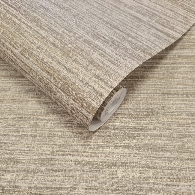 Dutch Wallcoverings Dutch Wallcoverings - FC Textura- Rete Taupe - Vliesbehang - 10m x 53cm - 66201