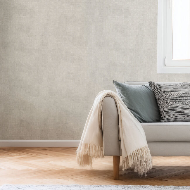 Dutch Wallcoverings Dutch Wallcoverings - Serenity - Design Cream - Vliesbehang - 10m x 53cm - SY27521