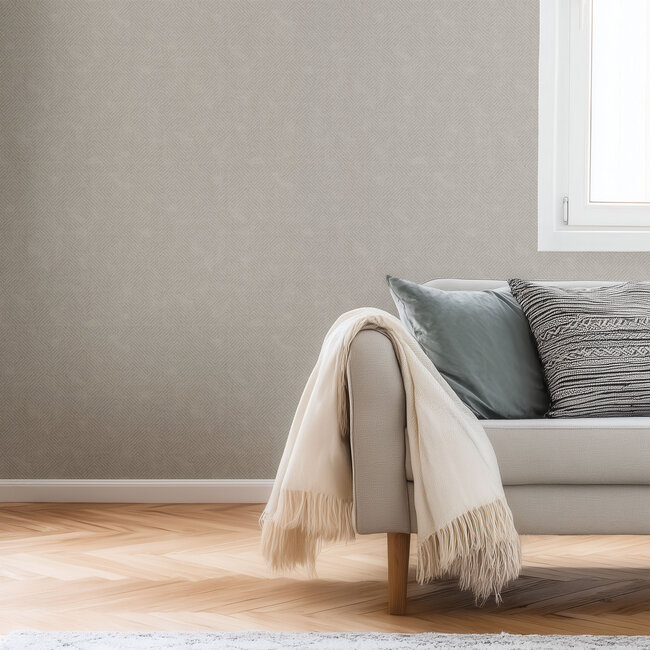 Dutch Wallcoverings Dutch Wallcoverings - Serenity - Design Taupe - Vliesbehang - 10m x 53cm - SY27523