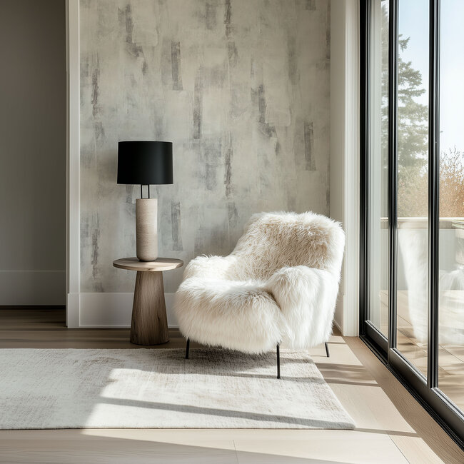Dutch Wallcoverings Dutch Wallcoverings - Serenity - Concrete White - Vliesbehang - 10m x 53cm - SY27540
