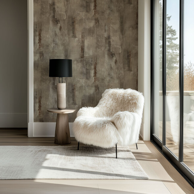 Dutch Wallcoverings Dutch Wallcoverings - Serenity - Concrete Taupe - Vliesbehang - 10m x 53cm - SY27544