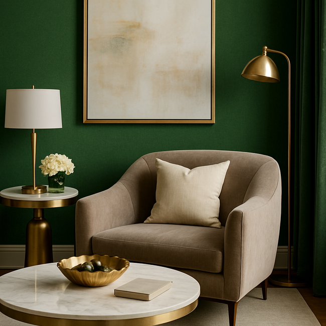 groen behang: rust en natuur in huis