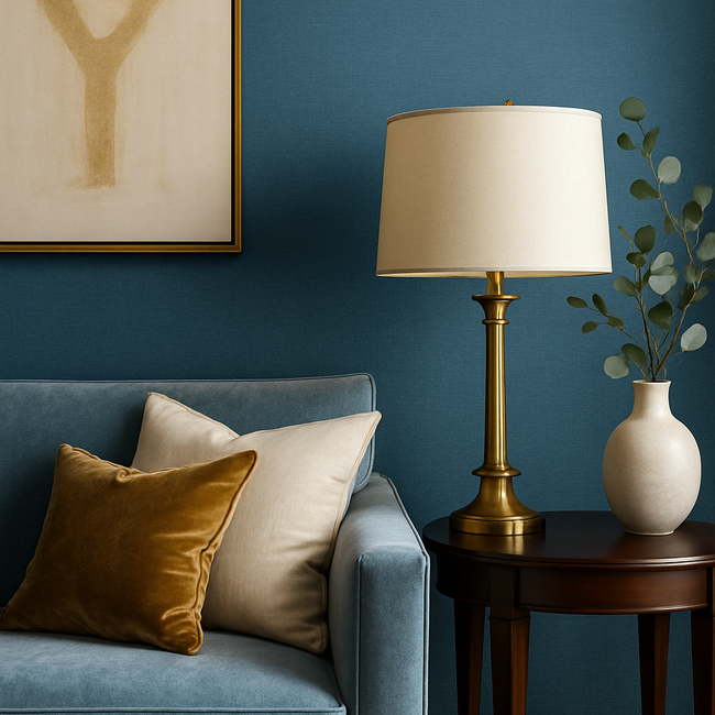 blauw behang: van kalm tot krachtig in je interieur