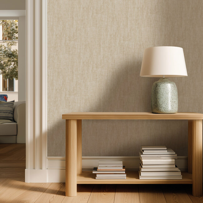 Dutch Wallcoverings Dutch Wallcoverings - Renaissance - Basket Weave Cream - Vliesbehang - 10m x 53cm - RE521022