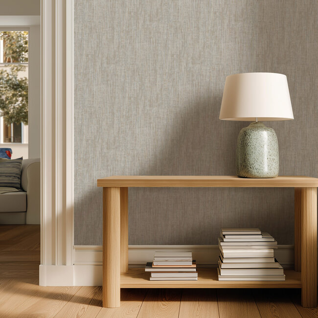 Dutch Wallcoverings Dutch Wallcoverings - Renaissance - Basket Weave Grey - Vliesbehang - 10m x 53cm - RE521023