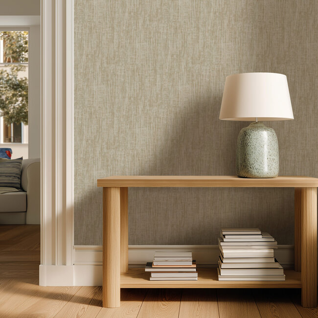Dutch Wallcoverings Dutch Wallcoverings - Renaissance - Basket Weave Green - Vliesbehang - 10m x 53cm - RE521024