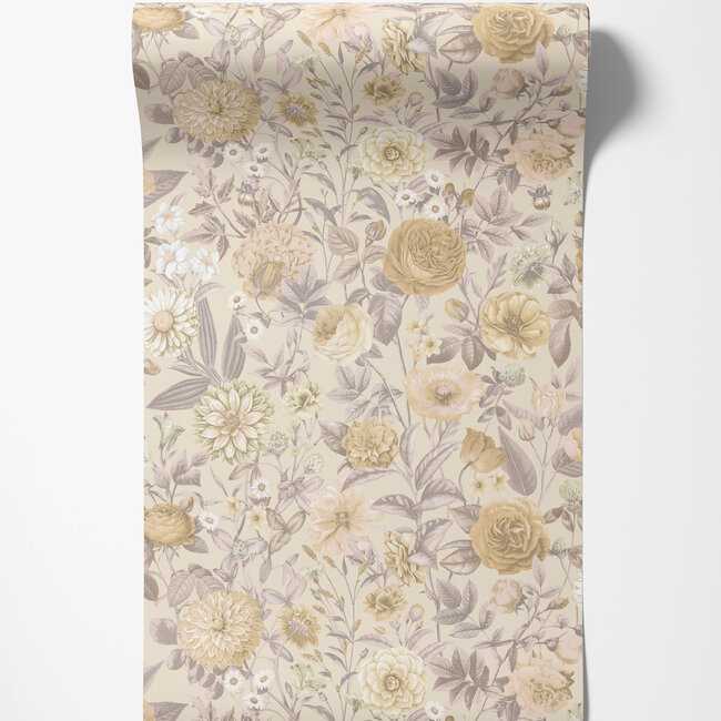 Dutch First Class Dutch First Class - Silva Essence - Silva Essence Velvet Bloom creme - Vliesbehang - 10m x 53cm - 21100