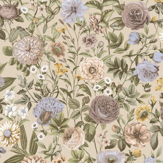 Dutch First Class Dutch First Class - Silva Essence - Silva Essence Velvet Bloom creme/groen - 21101 Dutch First Class Dutch First Class - Silva Essence - Silva Essence Velvet Bloom creme/groen - 21101