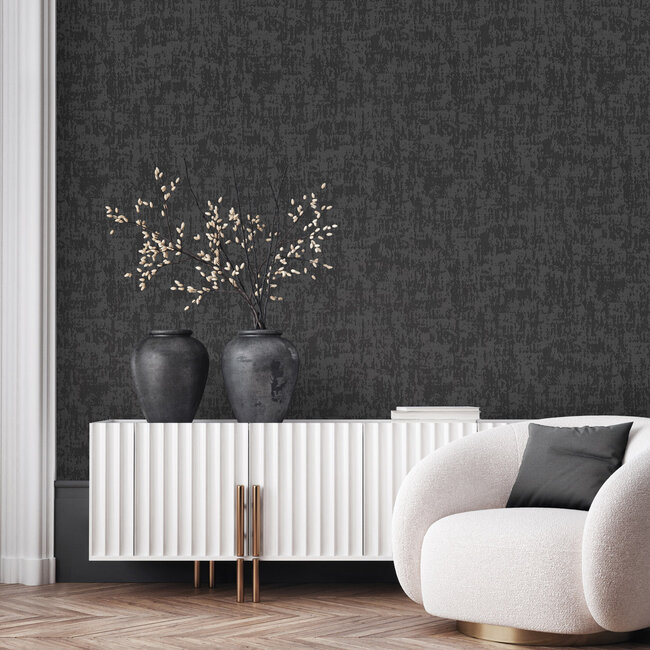 Dutch First Class Dutch First Class - Silva Essence - Silva Essence Willow zwart - Vliesbehang - 10m x 53cm - 21108