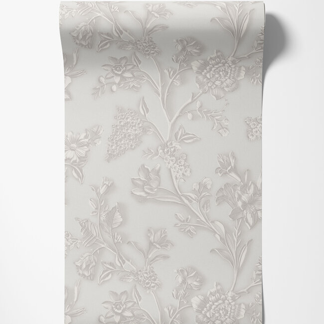 Dutch First Class Dutch First Class - Silva Essence - Silva Essence Cerlia wit - Vliesbehang - 10m x 53cm - 21116