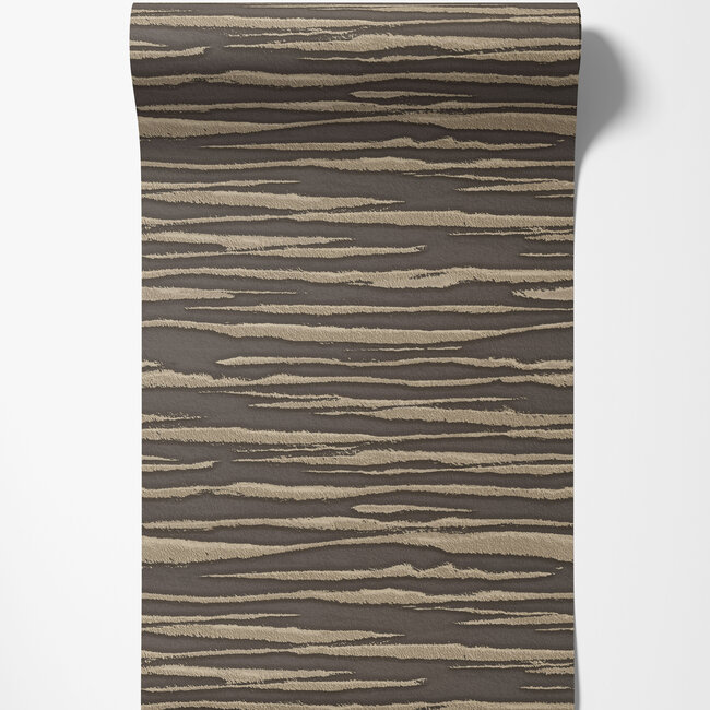 Dutch First Class Dutch First Class - Silva Essence - Silva Essence Kaen bruin/goud - Vliesbehang - 10m x 53cm - 21127