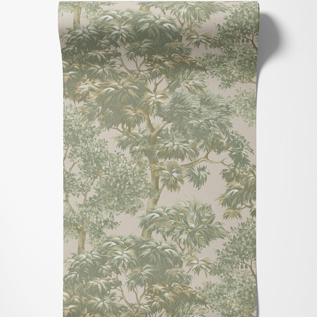 Dutch First Class Dutch First Class - Silva Essence - Silva Essence Sylva groen - Vliesbehang - 10m x 53cm - 21131