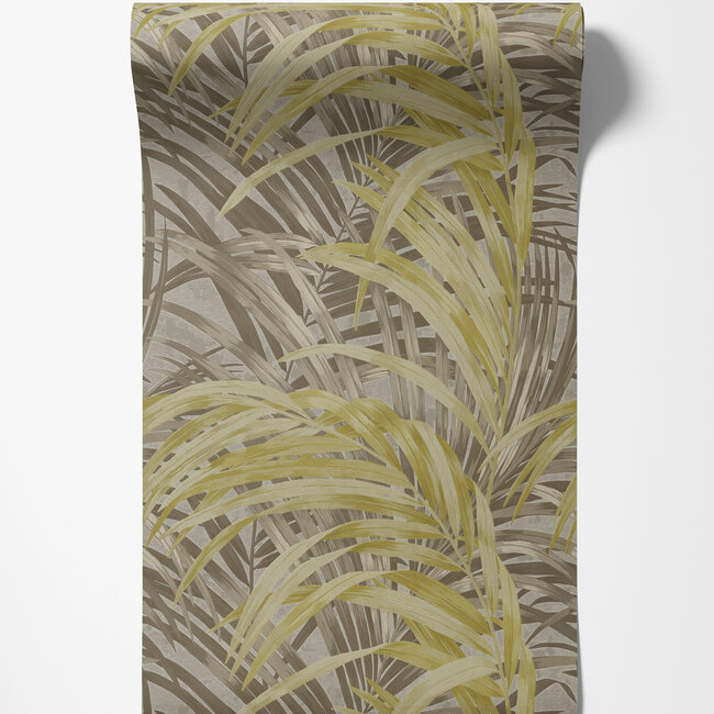 Dutch First Class Dutch First Class - Silva Essence - Silva Essence Breeze beige/groen - Vliesbehang - 10m x 53cm - 21140