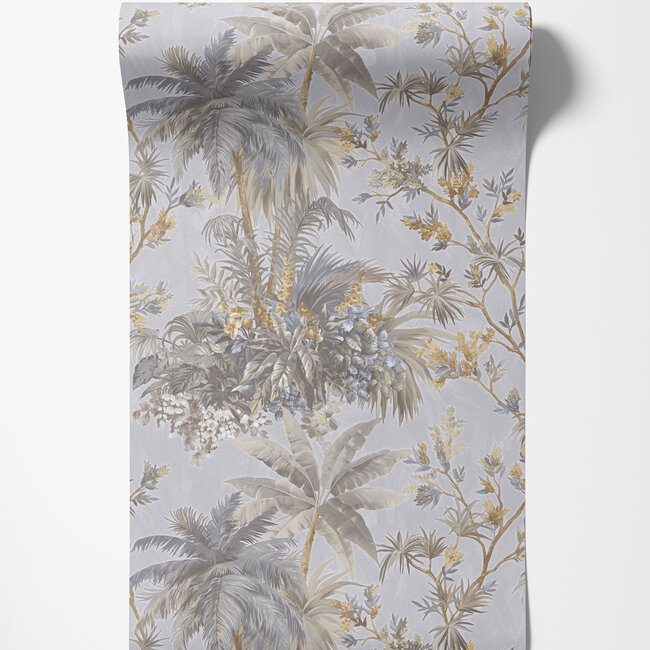 Dutch First Class Dutch First Class - Silva Essence - Silva Essence Tropis beige/grijs - Vliesbehang - 10m x 53cm - 21155