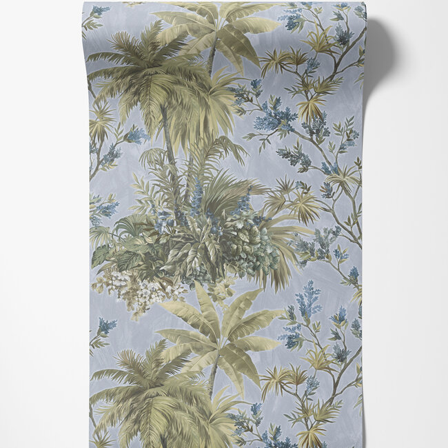 Dutch First Class Dutch First Class - Silva Essence - Silva Essence Tropis blauw/groen - Vliesbehang - 10m x 53cm - 21156