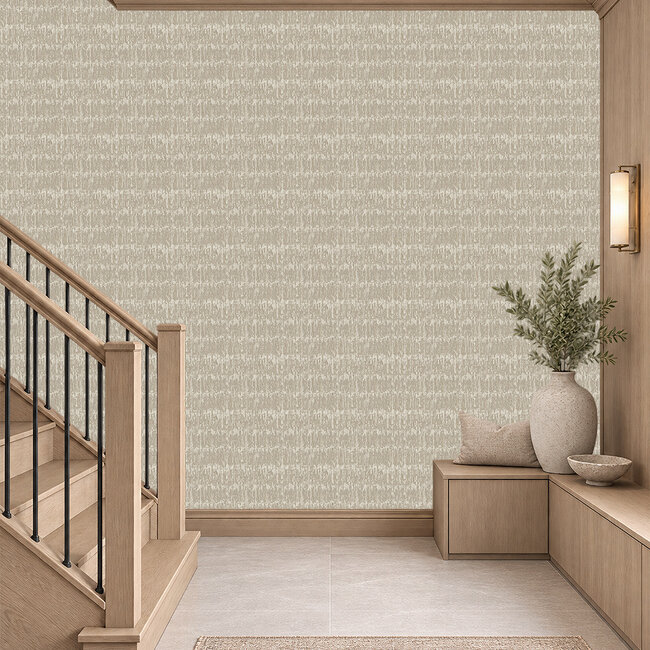 Dutch Wallcoverings Dutch Wallcoverings - Santa Fé Natural slate Antique Gold - Vliesbehang - 10m x 53cm - SA524035