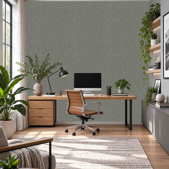 Dutch Wallcoverings Dutch Wallcoverings - Santa Fé Engraved Slate Grey - Vliesbehang - 10m x 53cm - SA524025