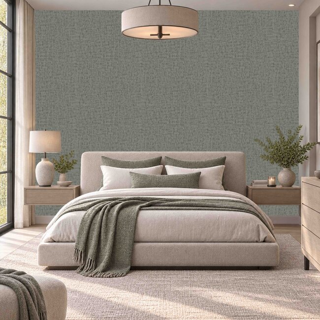 Dutch Wallcoverings Dutch Wallcoverings - Santa Fé Engraved Slate Grey - Vliesbehang - 10m x 53cm - SA524025