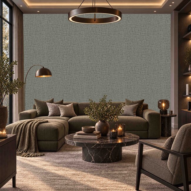 Dutch Wallcoverings Dutch Wallcoverings - Santa Fé Engraved Slate Grey - Vliesbehang - 10m x 53cm - SA524025
