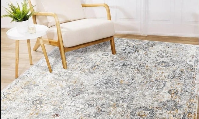 Industrieel vloerkleed combineren in een stoer interieur
