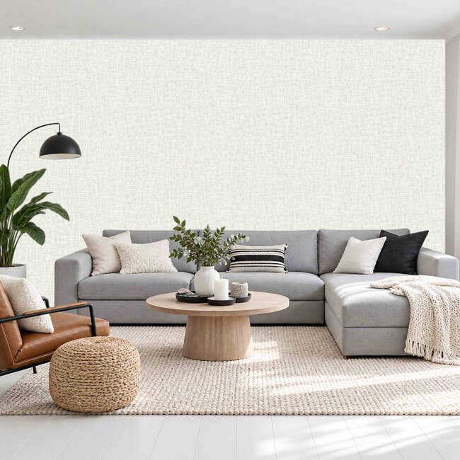 Dutch Wallcoverings Dutch Wallcoverings - Santa Fé Engraved Off White - Vliesbehang - 10m x 53cm - SA524021