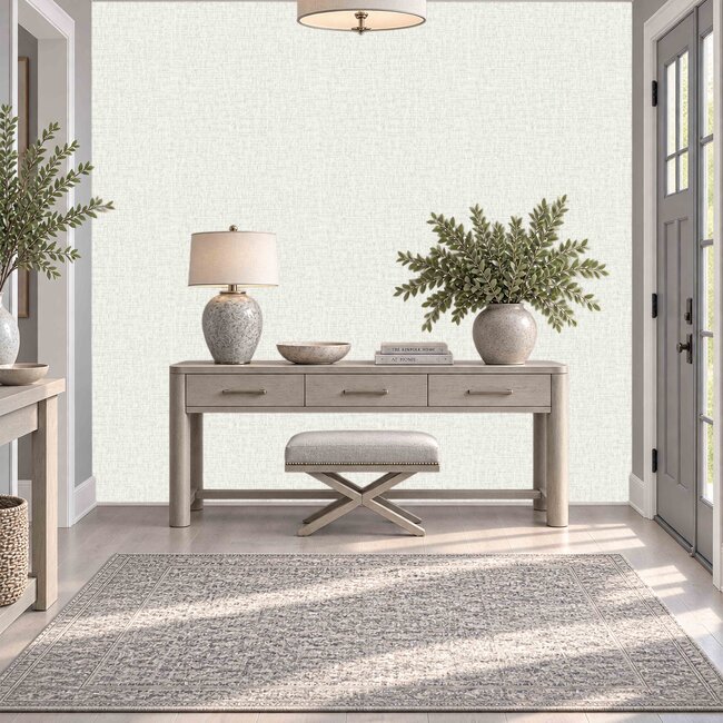 Dutch Wallcoverings Dutch Wallcoverings - Santa Fé Engraved Off White - Vliesbehang - 10m x 53cm - SA524021