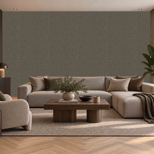 Dutch Wallcoverings Dutch Wallcoverings - Santa Fé Engraved Choclate - Vliesbehang - 10m x 53cm - SA524027