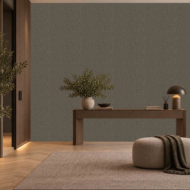 Dutch Wallcoverings Dutch Wallcoverings - Santa Fé Engraved Choclate - Vliesbehang - 10m x 53cm - SA524027