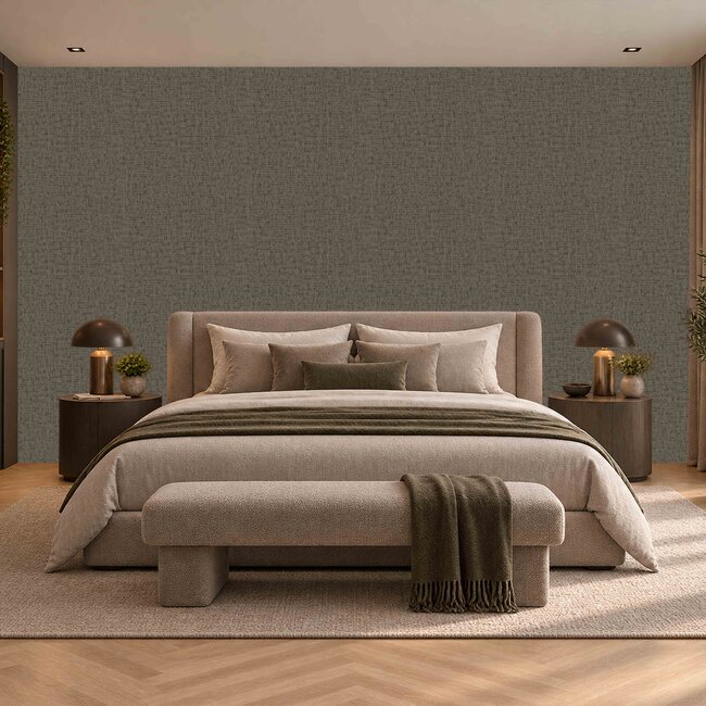 Dutch Wallcoverings Dutch Wallcoverings - Santa Fé Engraved Choclate - Vliesbehang - 10m x 53cm - SA524027