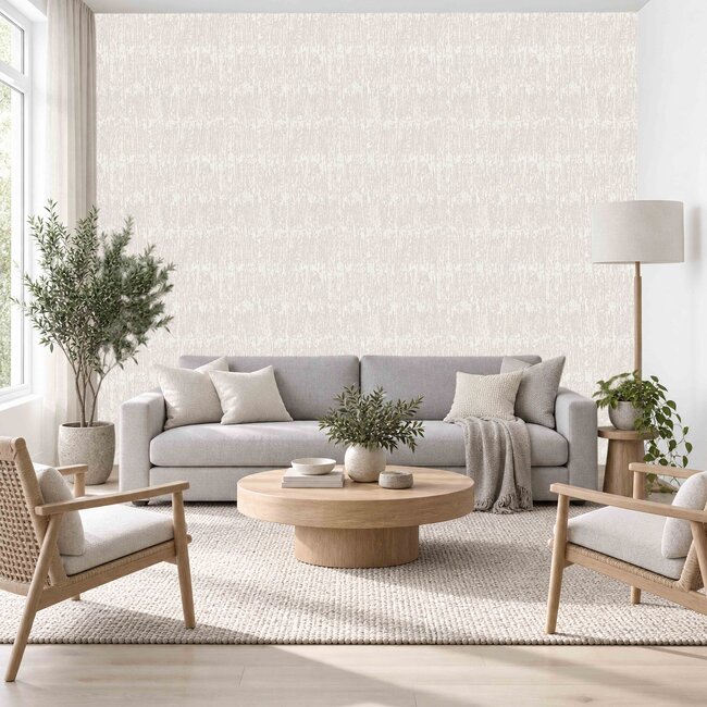 Dutch Wallcoverings Dutch Wallcoverings - Santa Fé Natural slate Cream - Vliesbehang - 10m x 53cm - SA524031