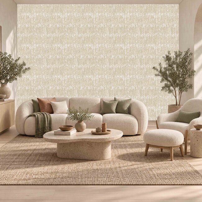 Dutch Wallcoverings Dutch Wallcoverings - Santa Fé Natural slate Beige - Vliesbehang - 10m x 53cm - SA524032