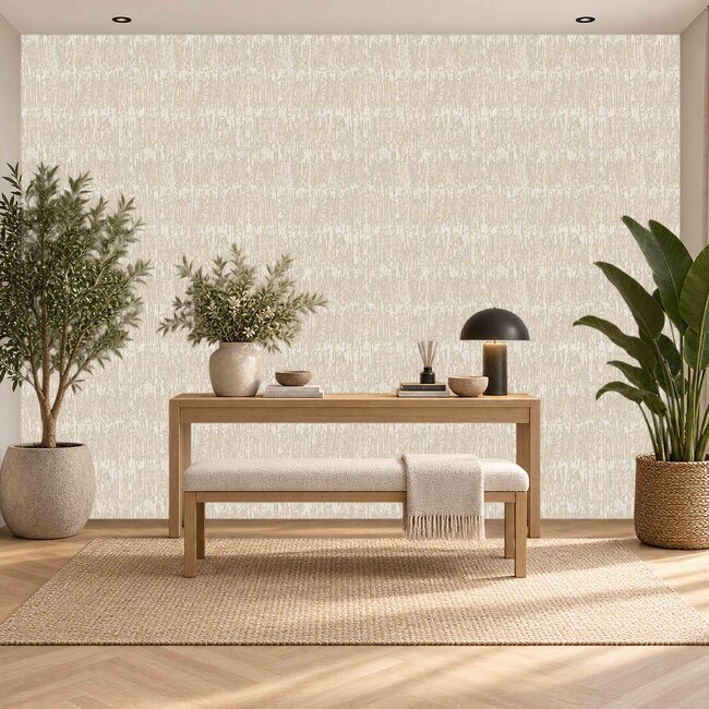 Dutch Wallcoverings Dutch Wallcoverings - Santa Fé Natural slate Beige - Vliesbehang - 10m x 53cm - SA524032