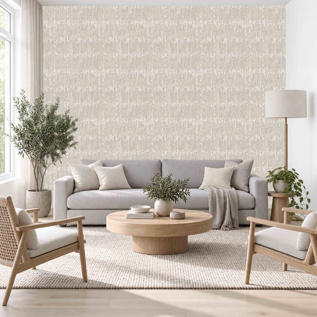 Dutch Wallcoverings Dutch Wallcoverings - Santa Fé Natural slate Taupe - Vliesbehang - 10m x 53cm - SA524033