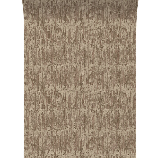 Dutch Wallcoverings Dutch Wallcoverings - Santa Fé Natural slate Bronze - Vliesbehang - 10m x 53cm - SA524036