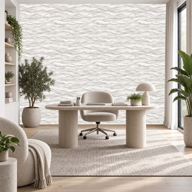 Dutch Wallcoverings Dutch Wallcoverings - Santa Fé Desert Sands Grey - Vliesbehang - 10m x 53cm - SA524041
