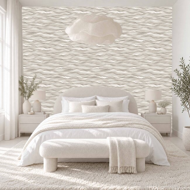 Dutch Wallcoverings Dutch Wallcoverings - Santa Fé Desert Sands Taupe - Vliesbehang - 10m x 53cm - SA524043