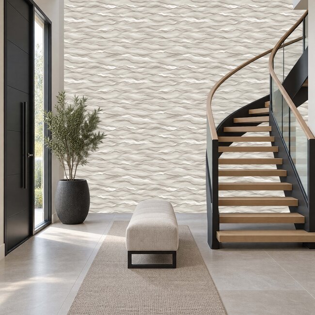Dutch Wallcoverings Dutch Wallcoverings - Santa Fé Desert Sands Taupe - Vliesbehang - 10m x 53cm - SA524043