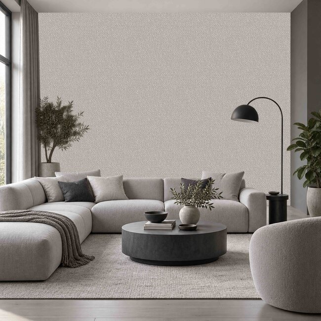 Dutch Wallcoverings Dutch Wallcoverings - Santa Fé Natures Weave Taupe - Vliesbehang - 10m x 53cm - SA524052