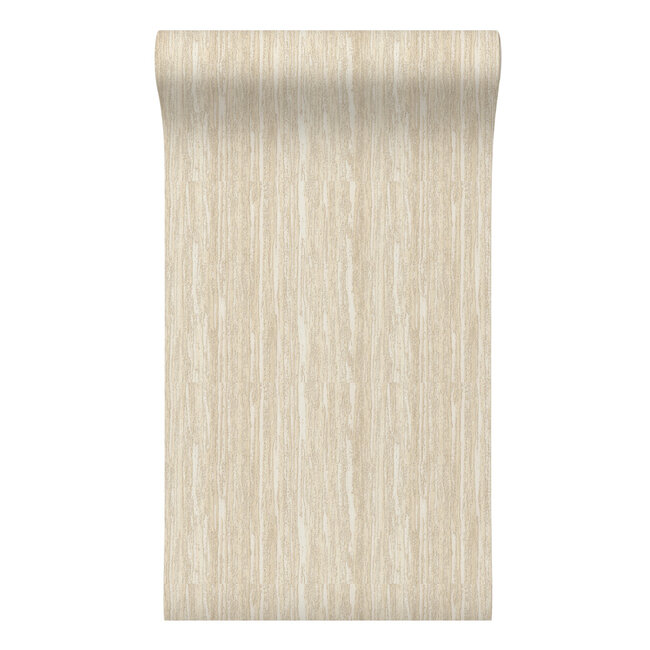 Dutch Wallcoverings Dutch Wallcoverings - Santa Fé Wood Grain Beige - Vliesbehang - 10m x 53cm - SA524062
