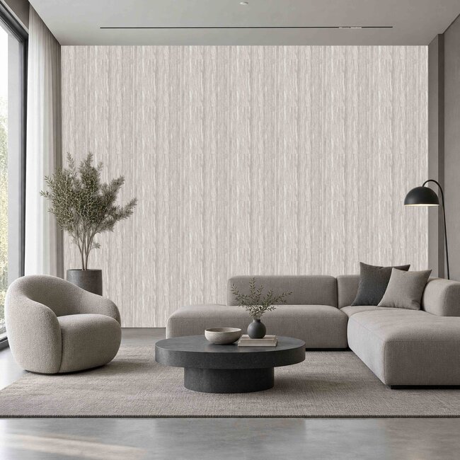 Dutch Wallcoverings Dutch Wallcoverings - Santa Fé Wood Grain Light Grey - Vliesbehang - 10m x 53cm - SA524063