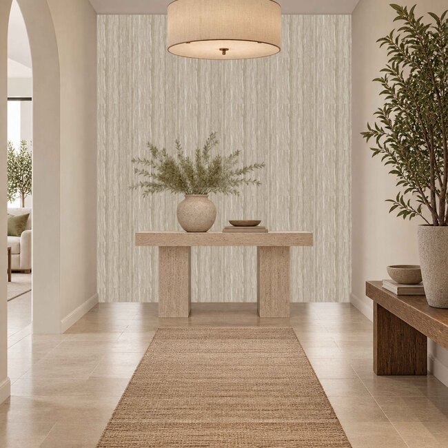 Dutch Wallcoverings Dutch Wallcoverings - Santa Fé Wood Grain Antique Gold - Vliesbehang - 10m x 53cm - SA524064