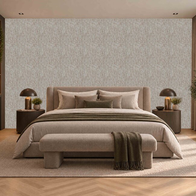 Dutch Wallcoverings Dutch Wallcoverings - Santa Fé Concrete Taupe - Vliesbehang - 10m x 53cm - SA524074