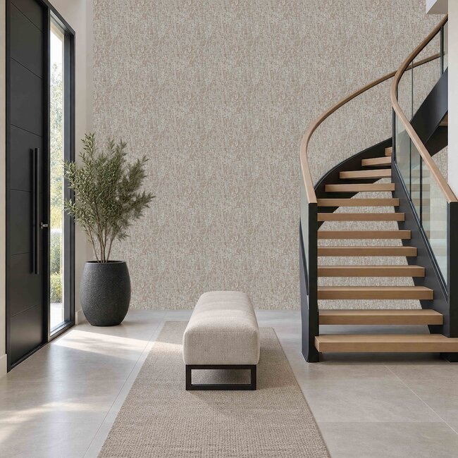 Dutch Wallcoverings Dutch Wallcoverings - Santa Fé Concrete Taupe - Vliesbehang - 10m x 53cm - SA524074