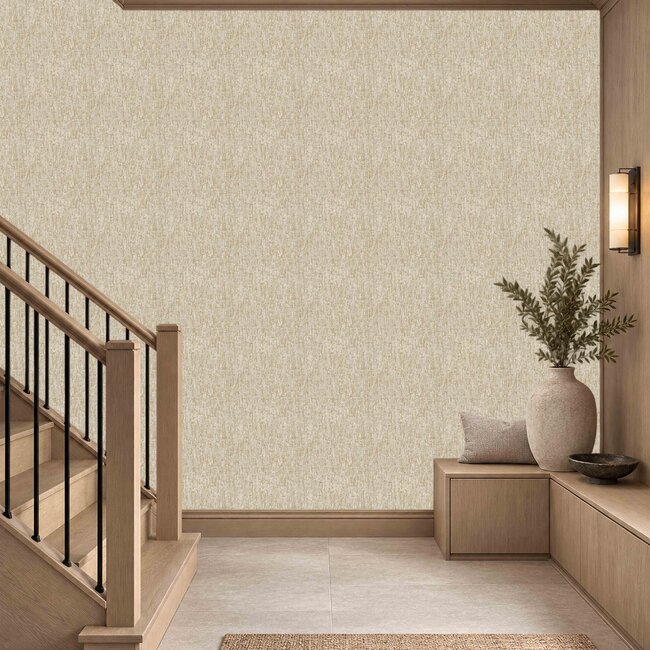 Dutch Wallcoverings Dutch Wallcoverings - Santa Fé Concrete Antique Gold - Vliesbehang - 10m x 53cm - SA524075