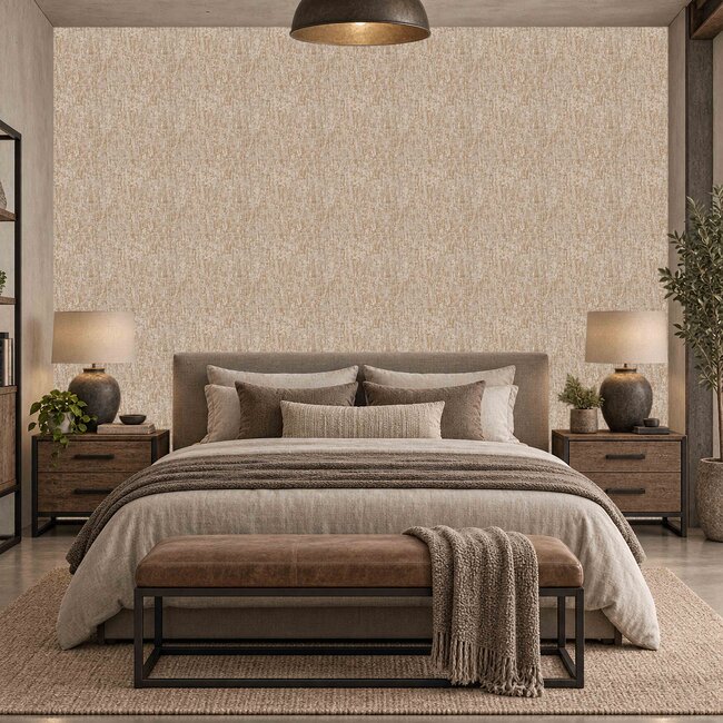 Dutch Wallcoverings Dutch Wallcoverings - Santa Fé Concrete Bronze - Vliesbehang - 10m x 53cm - SA524076