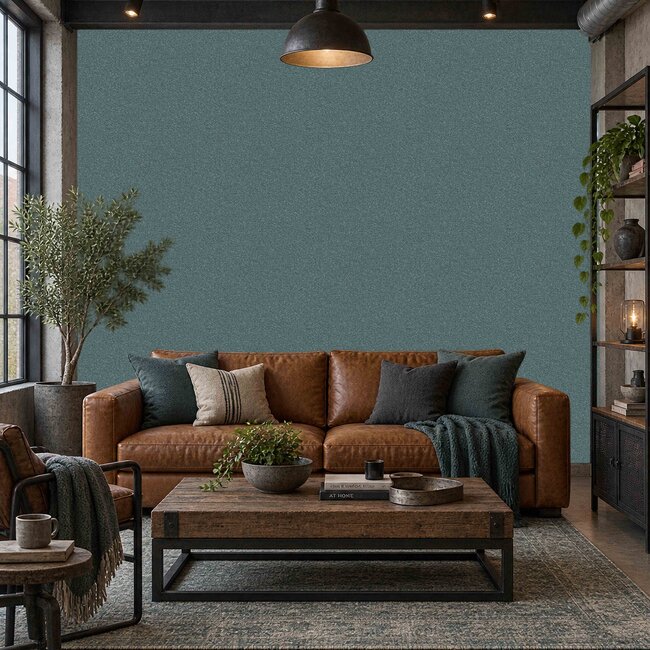 Dutch Wallcoverings Dutch Wallcoverings - Santa Fé Granate Petrol Blue - Vliesbehang - 10m x 53cm - SA524087