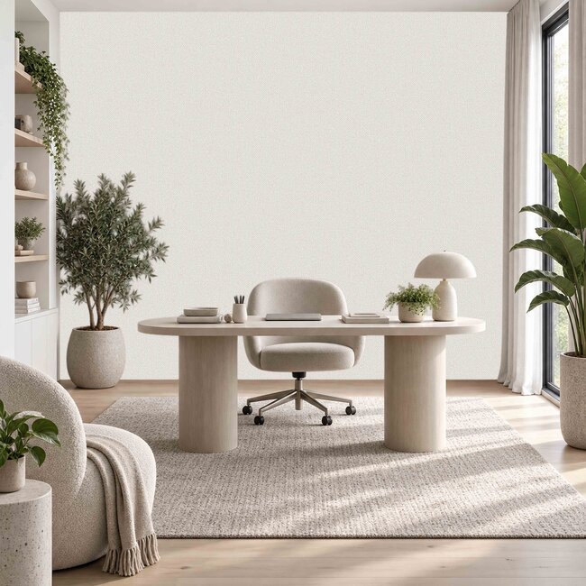 Dutch Wallcoverings Dutch Wallcoverings - Santa Fé Basket Weave Off White - Vliesbehang - 10m x 53cm - SA524091
