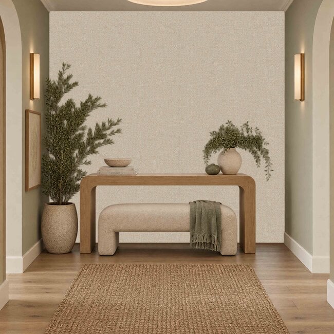 Dutch Wallcoverings Dutch Wallcoverings - Santa Fé Basket Weave Gold - Vliesbehang - 10m x 53cm - SA524094