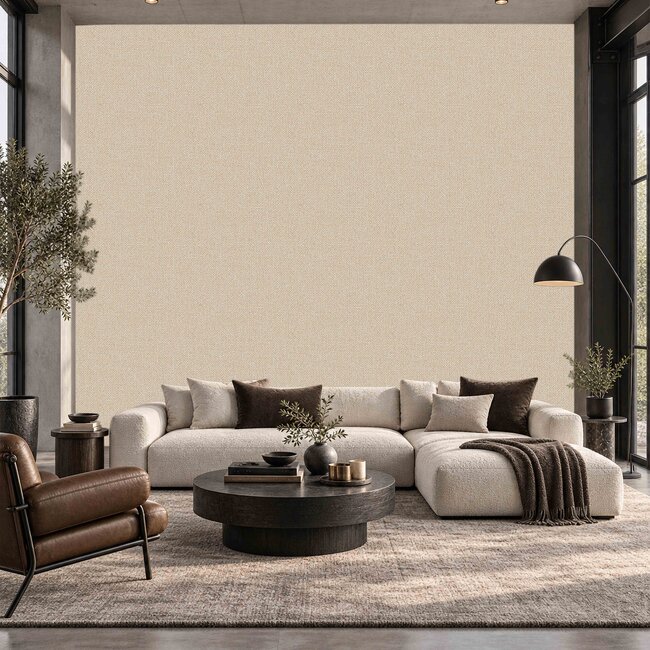 Dutch Wallcoverings Dutch Wallcoverings - Santa Fé Basket Weave Gold - Vliesbehang - 10m x 53cm - SA524094